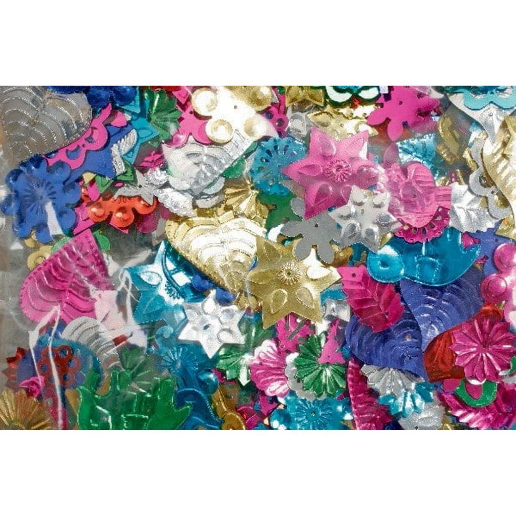 Pailletter / Palietter Stor Mix 250g