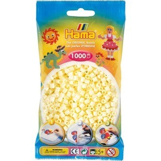 Hama Perler - 1000 stk creme - Midi (207-02)