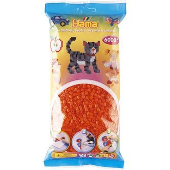 Hama Perler  6000 stk Orange Midi (205-04)