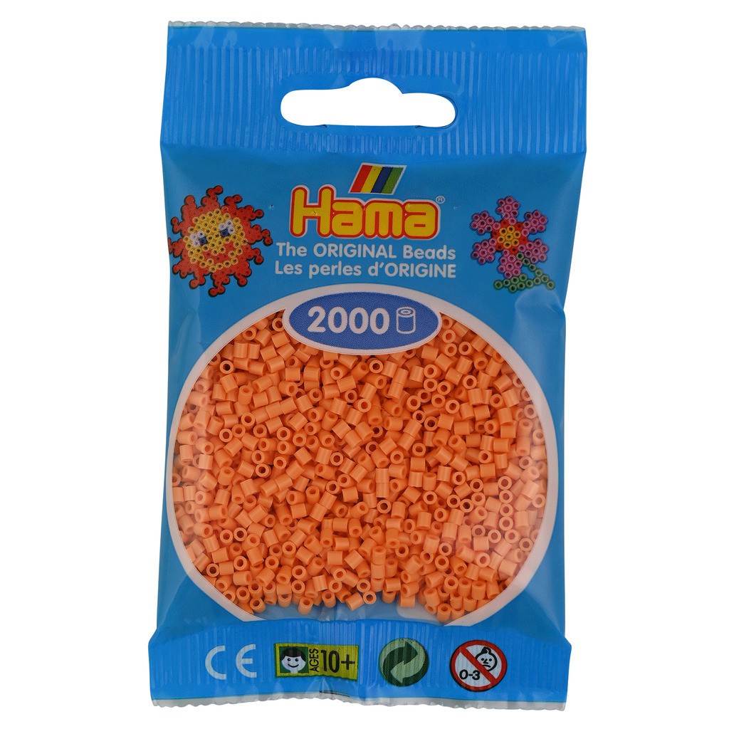 Hama Mini Perler  2.000 stk lys abriko - Mini (501-105)