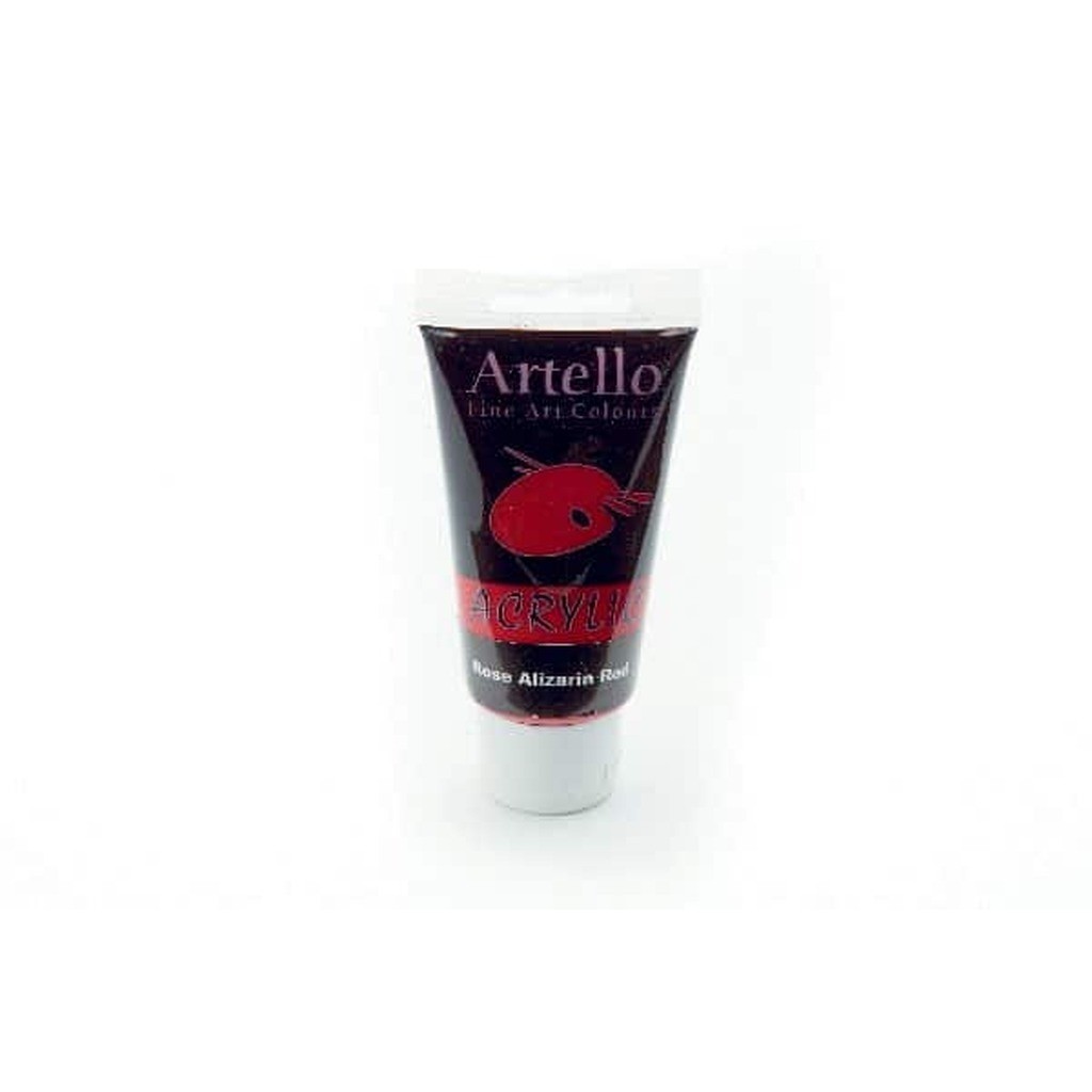 Artello Akrylmaling Mørkerød 75ml