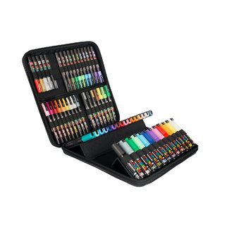 Posca Gavesæt - Rubber case - 60 stk Poscatusser