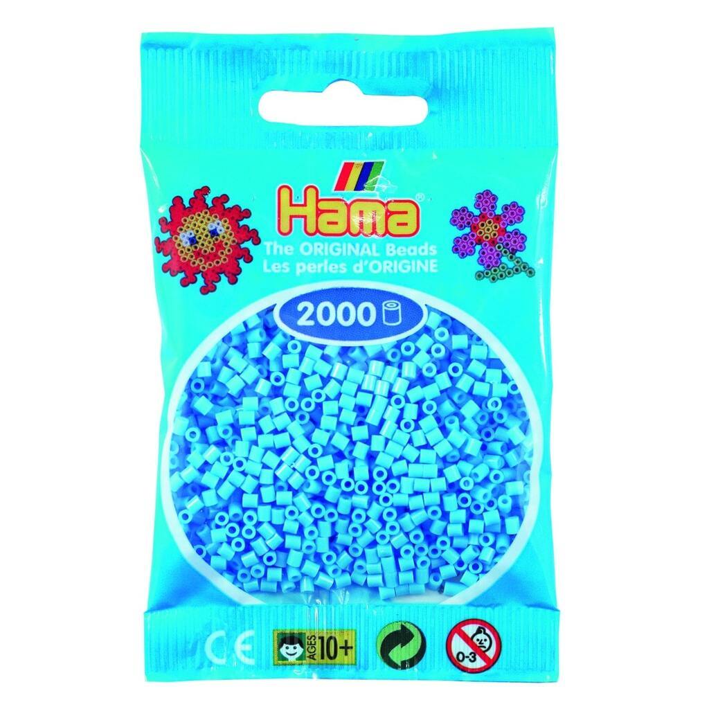 Hama Mini Perler  2.000 stk pastel blå - Mini (501-46)