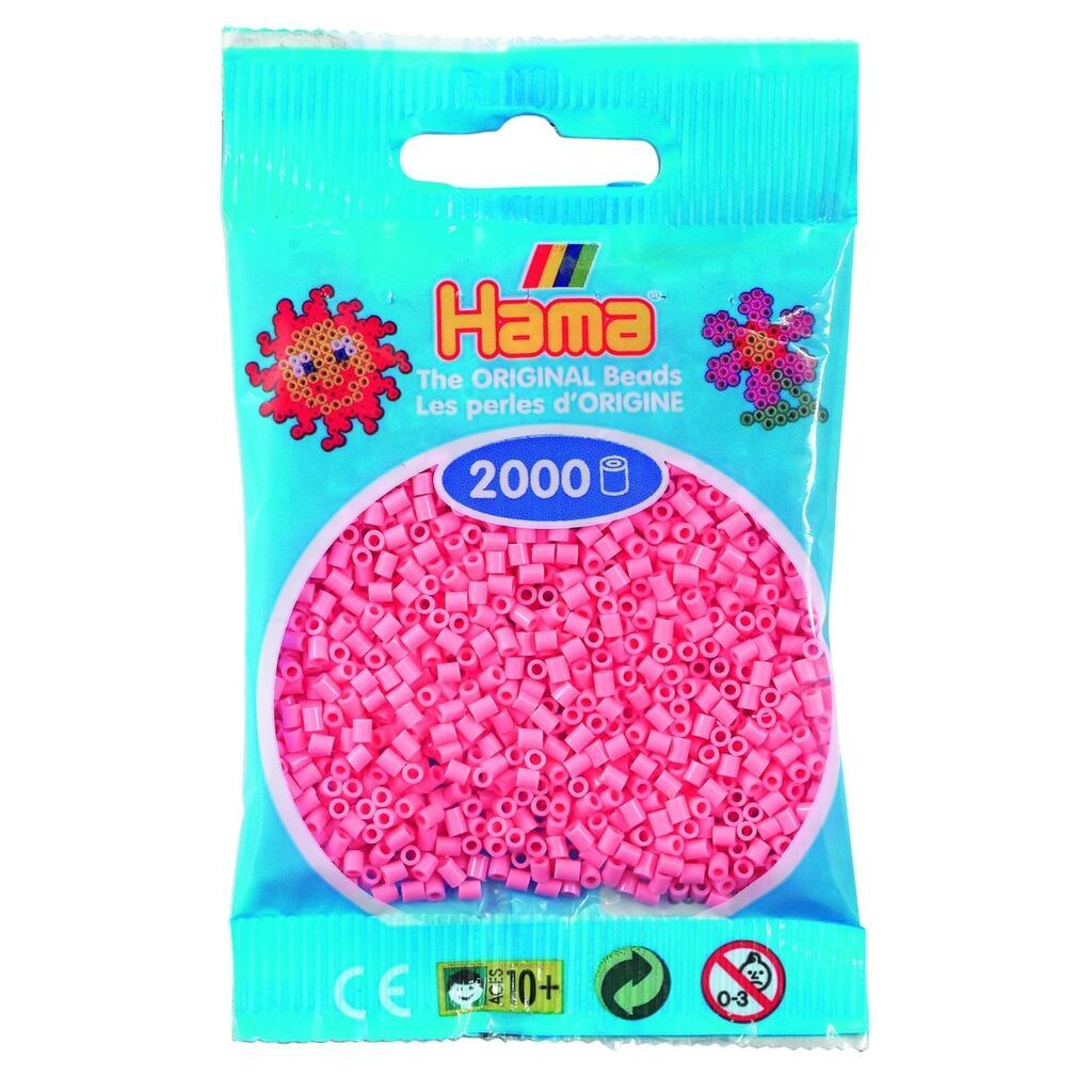 Hama Mini Perler  2.000 stk pink - Mini (501-06)