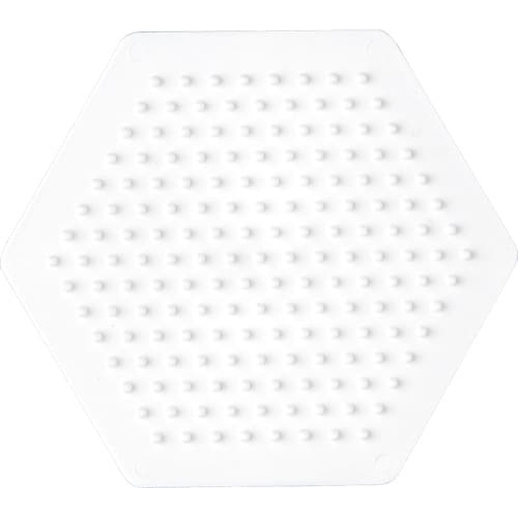 Hama Perleplade Midi - Sekskantet lille 9x8 cm Hvid - 1 stk