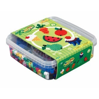 Hama Maxi Perlesæt  Lav mad - 600 perler + 1 Maxi Perleplade