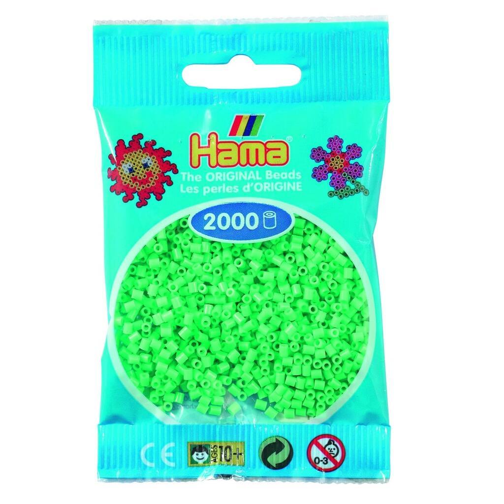 Hama Mini Perler  2.000 stk lysgrøn - Mini (501-11)