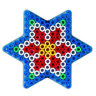 Hama Maxi Perleplade  Stjerne Transparent - 1 stk