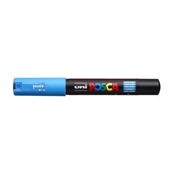 Posca Tusch Lyseblå - PC-1M - 1stk