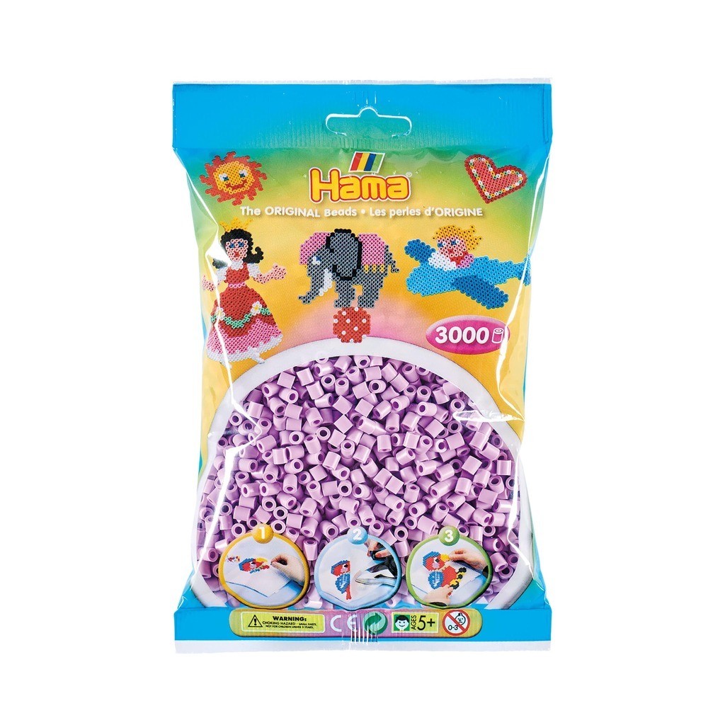 Hama Perler  3000 stk Pastel Syren Midi (201-96)