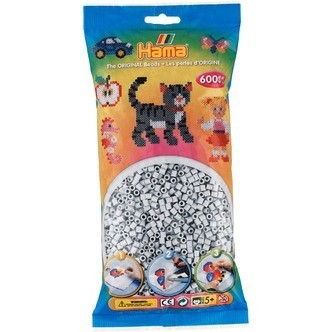 Hama Perler  6000 stk Lys Grå Midi (205-70)