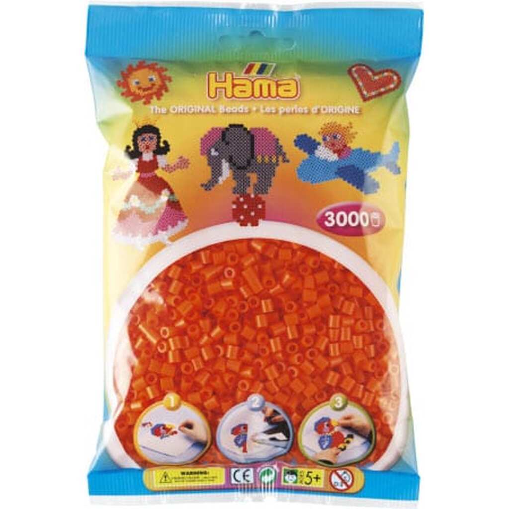 Hama Perler  3000 stk Orange Midi (201-04