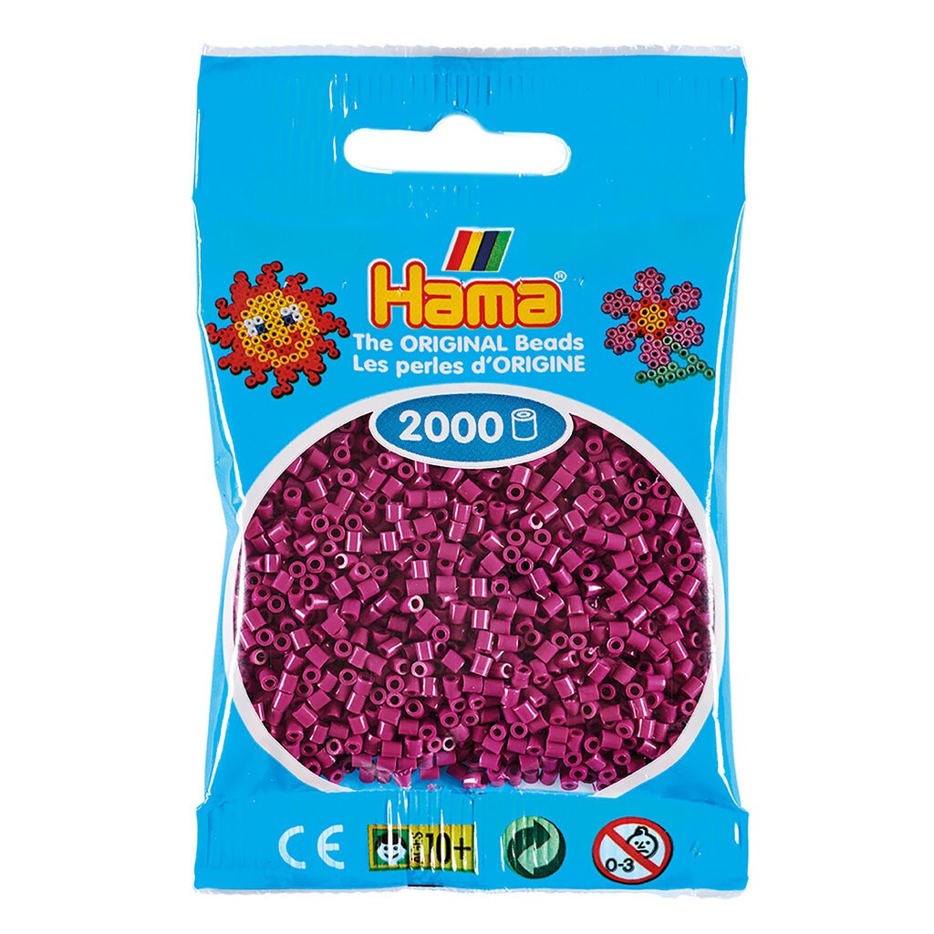 Hama Mini Perler  2.000 stk blomme - Mini (501-82)