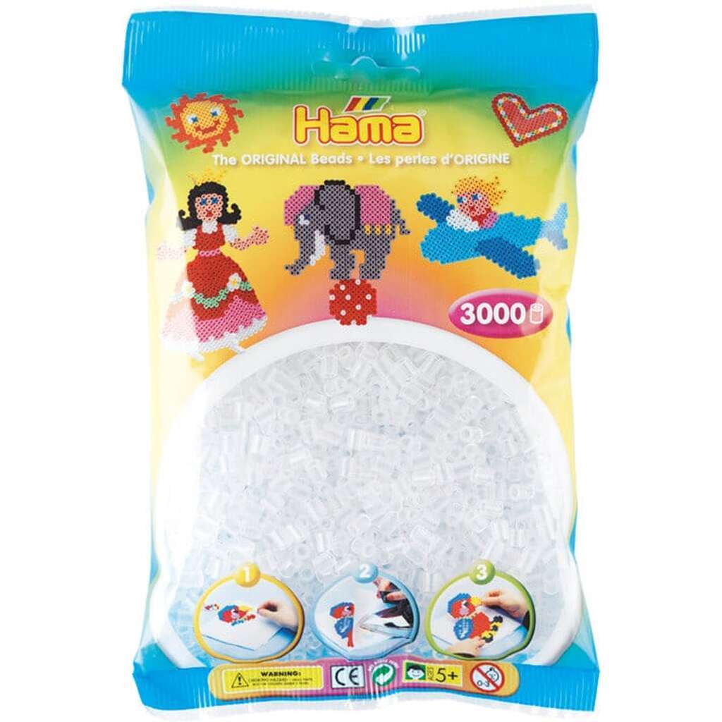 Hama Perler  3000 stk Klar Midi (201-19)