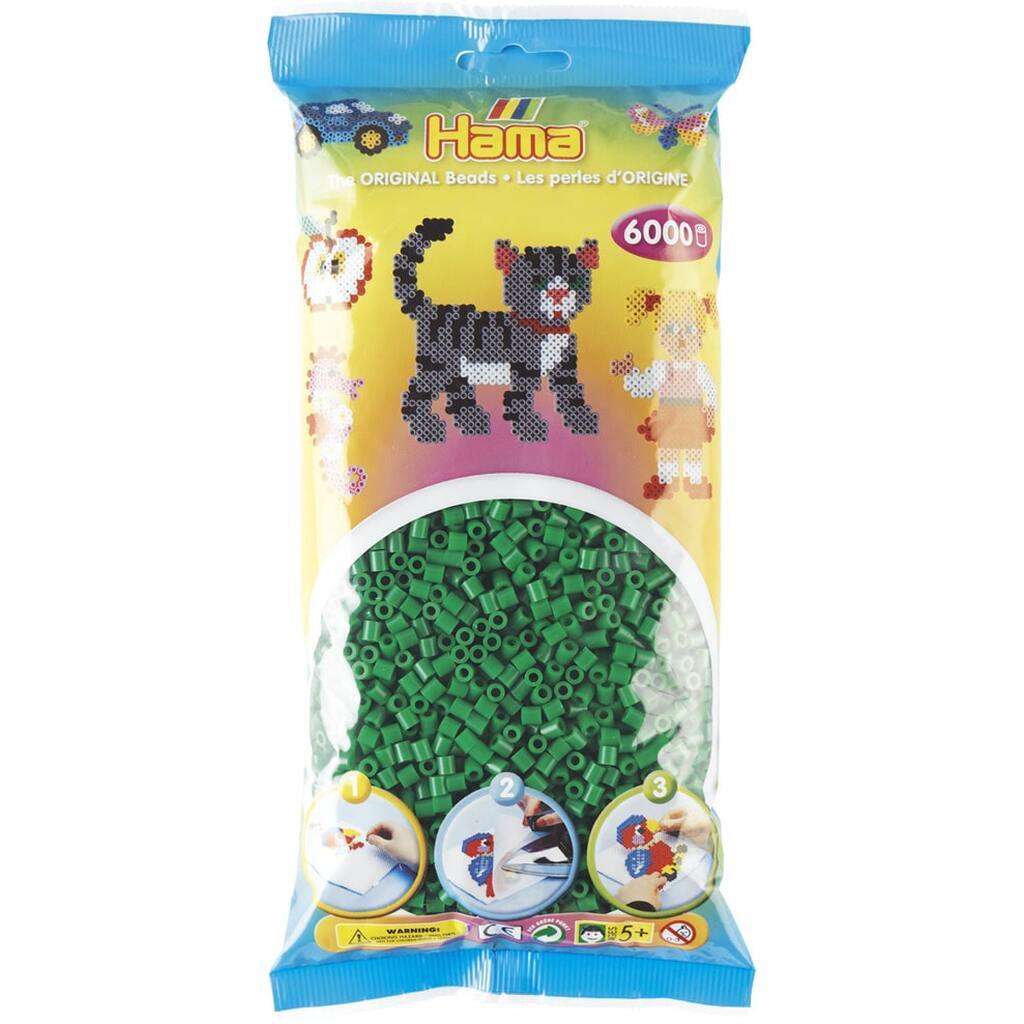 Hama Perler  6000 stk Grøn Midi (205-1