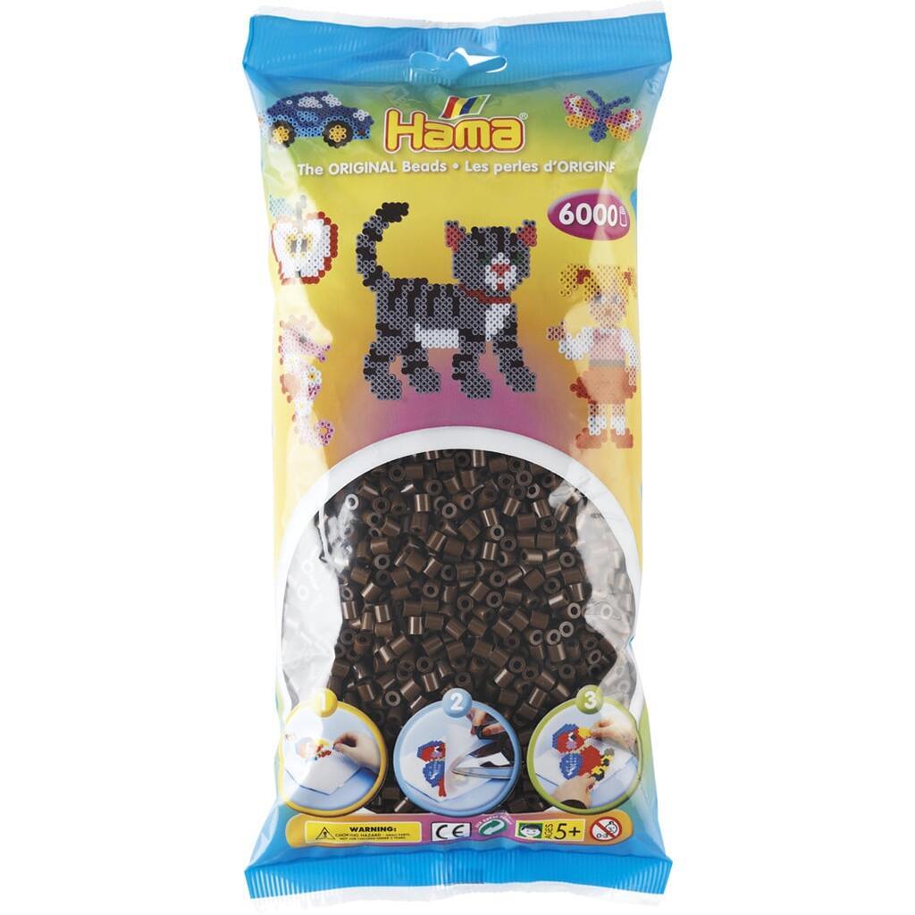 Hama Perler  6000 stk Brun Midi (205-12)