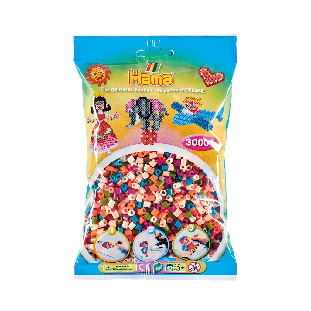 Hama Perler  3000 stk Mix  Midi (201-58)