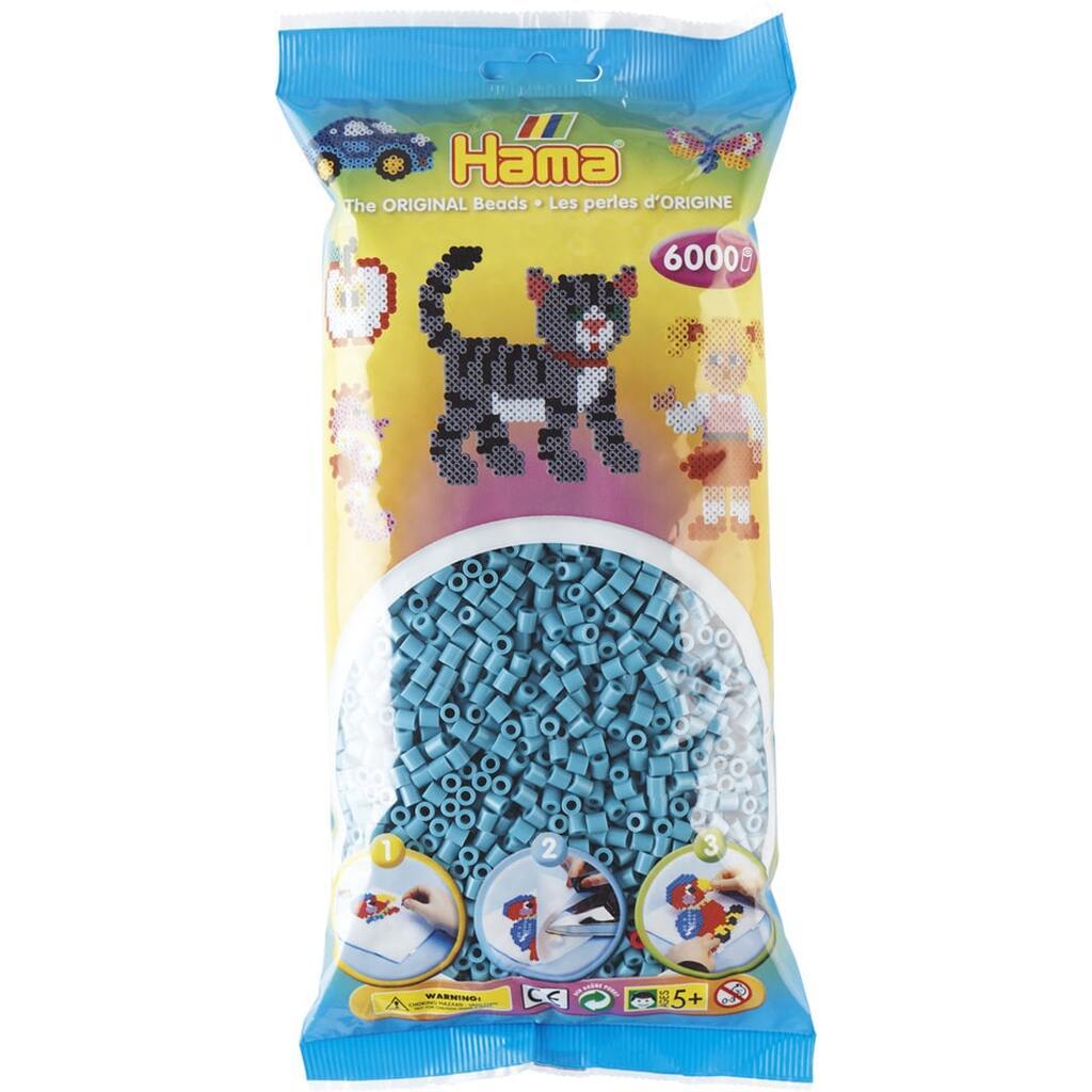 Hama Perler  6000 stk Turkis Midi (205-31)1
