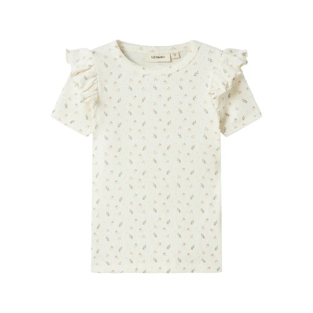 Gago Kuo kortærmet slim t-shirt - COCO MILK - 122/128