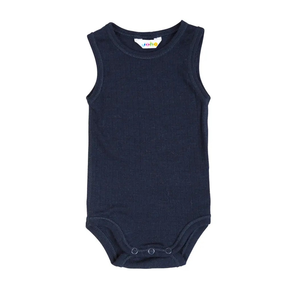 Body uden ærmer - Navy - 80