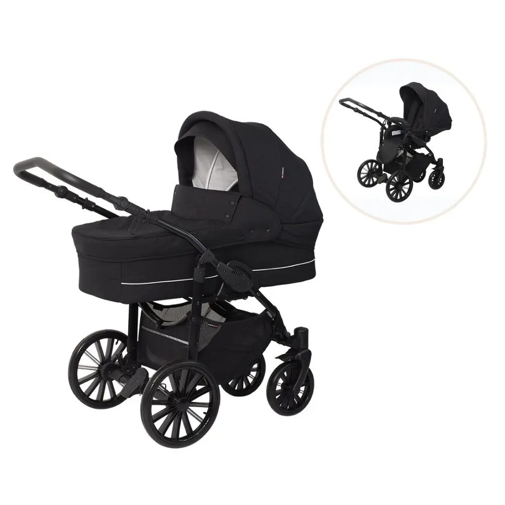 Nordic lux inkl. klapvognssæde - Dusty black