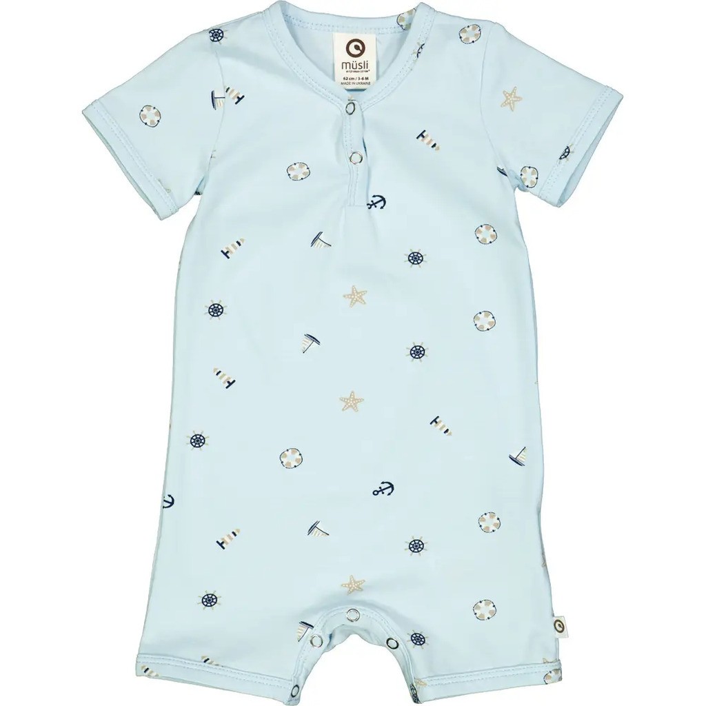 Breeze sommerdragt med print - Breeze/ Night blue/ cashmere - 98