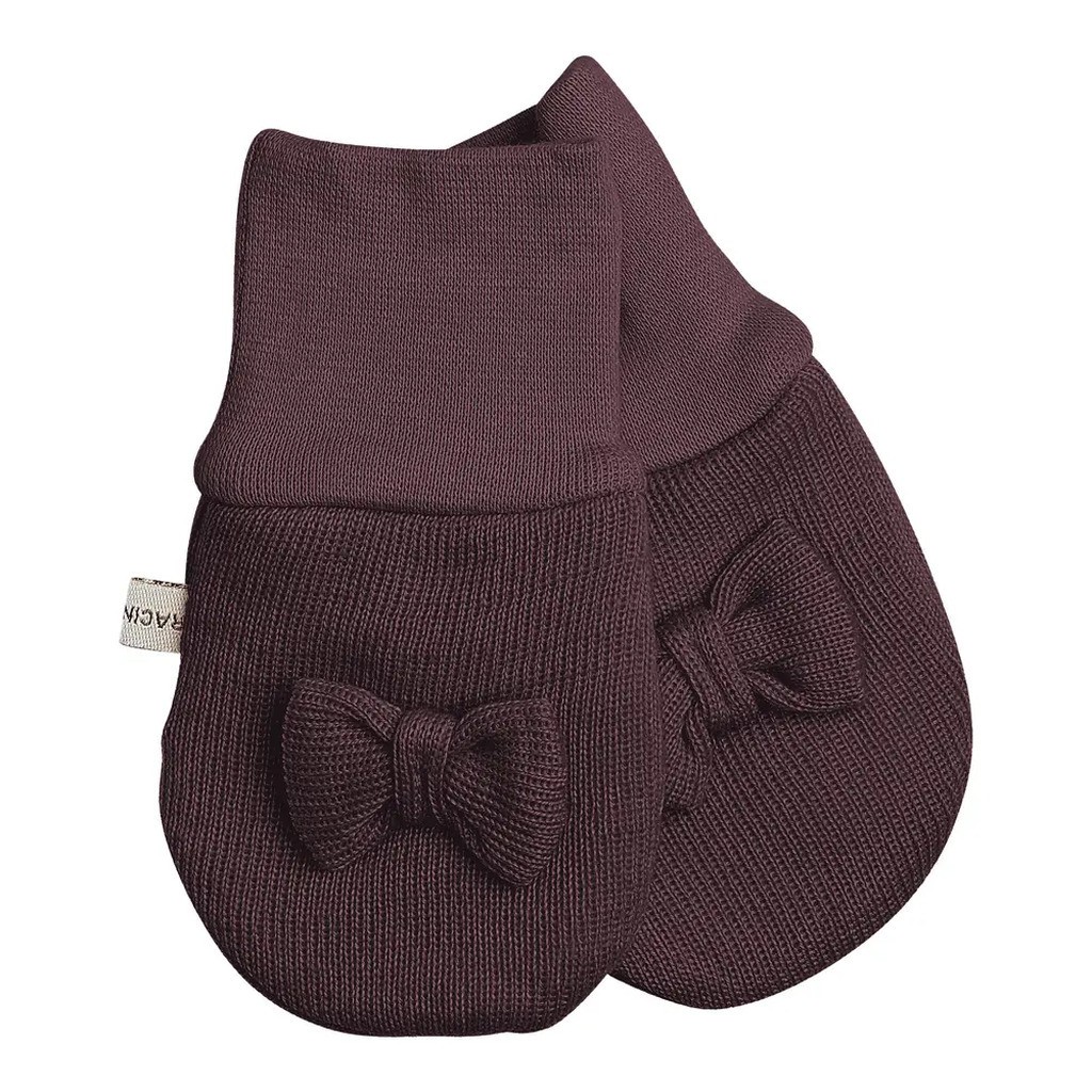 Babyvanter u/tot m. Sløjfe - Red Grape - XS