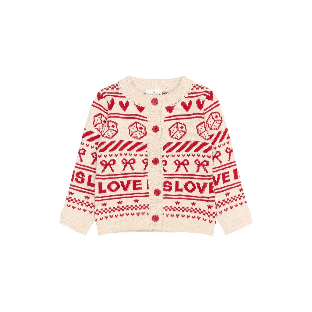 Regina Jacquard Cardigan - GARDENIA - 92