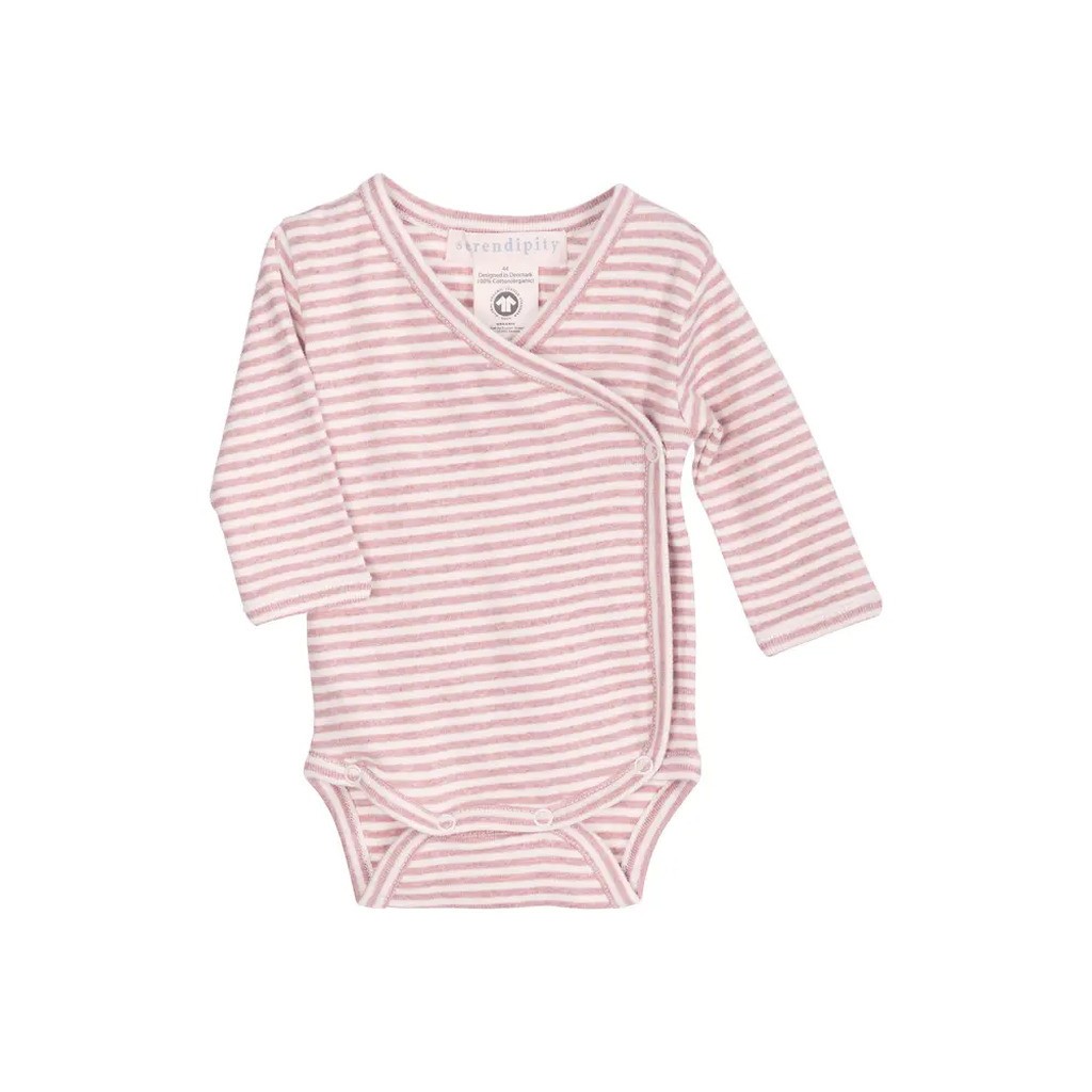 Nyfødt Slå-om Body - CLAYSTRIPE - 50