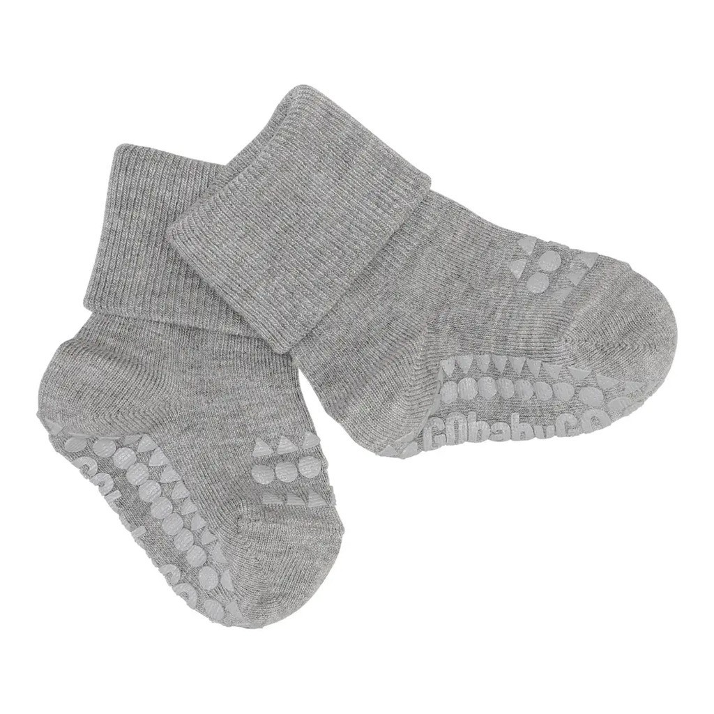 Skridsikre Strømper - Bamboo - Grey melange - 23/26