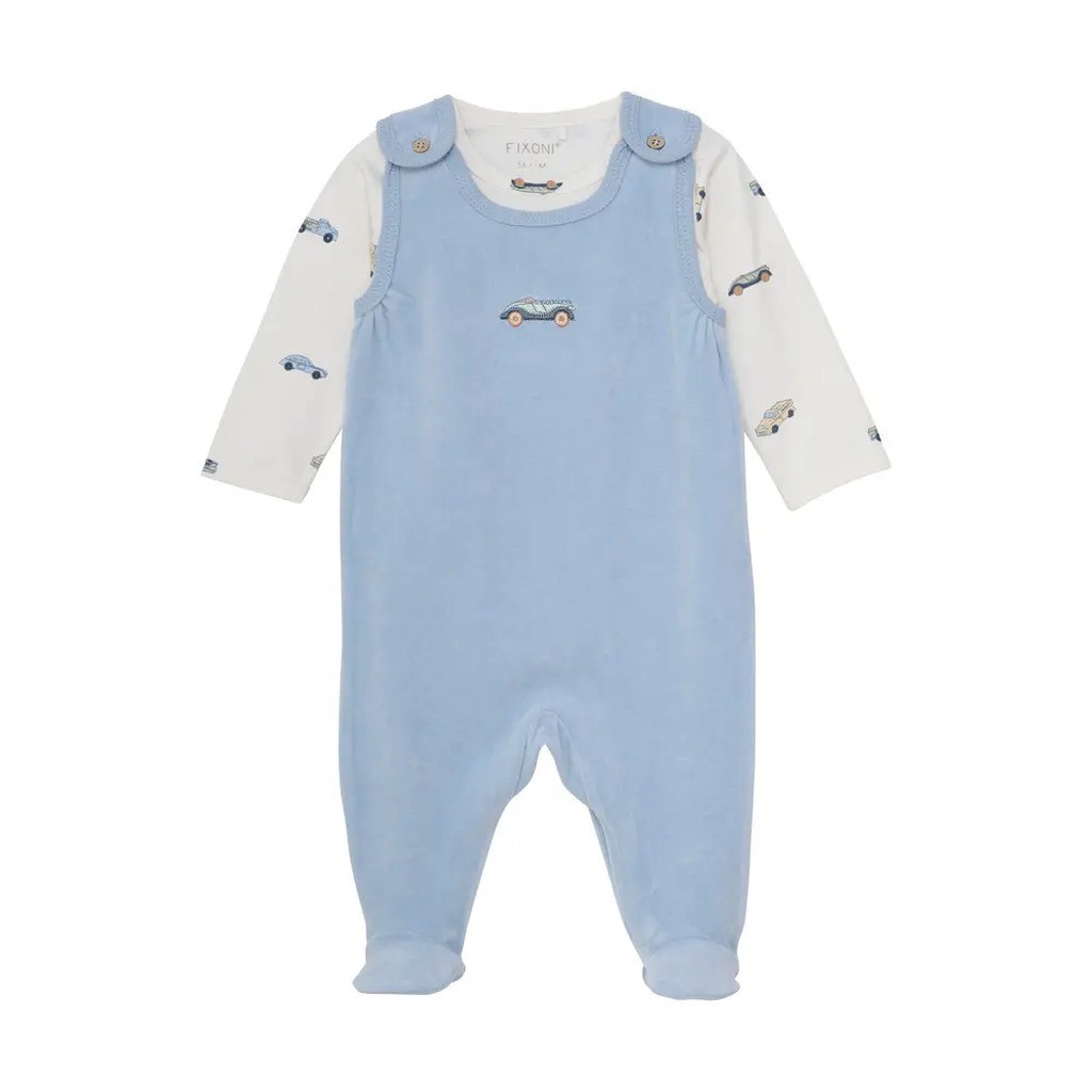 Sæt m. Body & Velour Romper - 7871 - 50