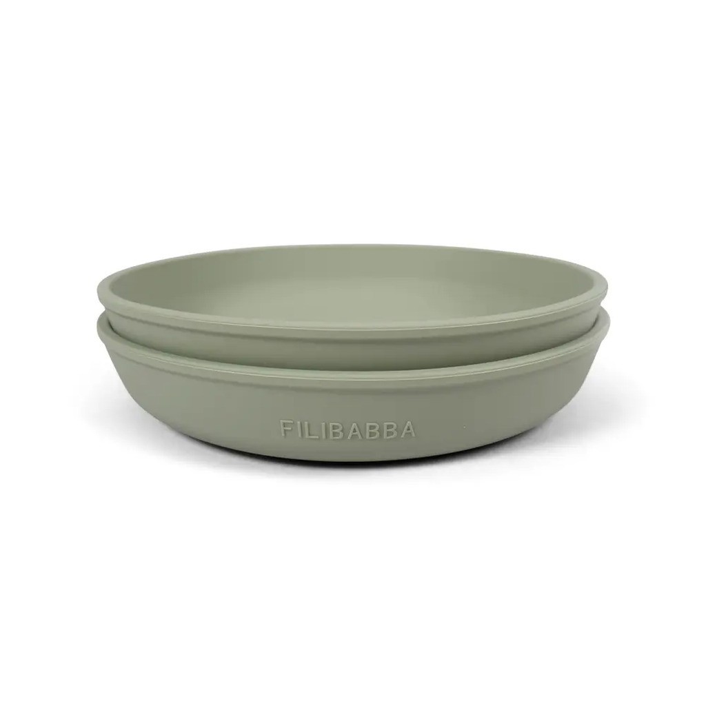 Silikone tallerken - green