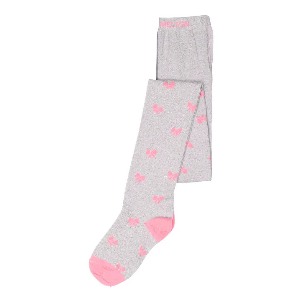 Bow glitter tights - 4111 - 104