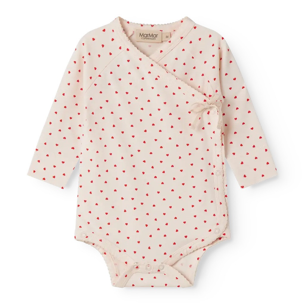 Belita Langærmet Body - Happy Hearts - 62/4 MDR.