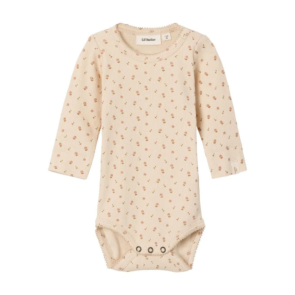 Gago langærmet slim body - Fog - 62