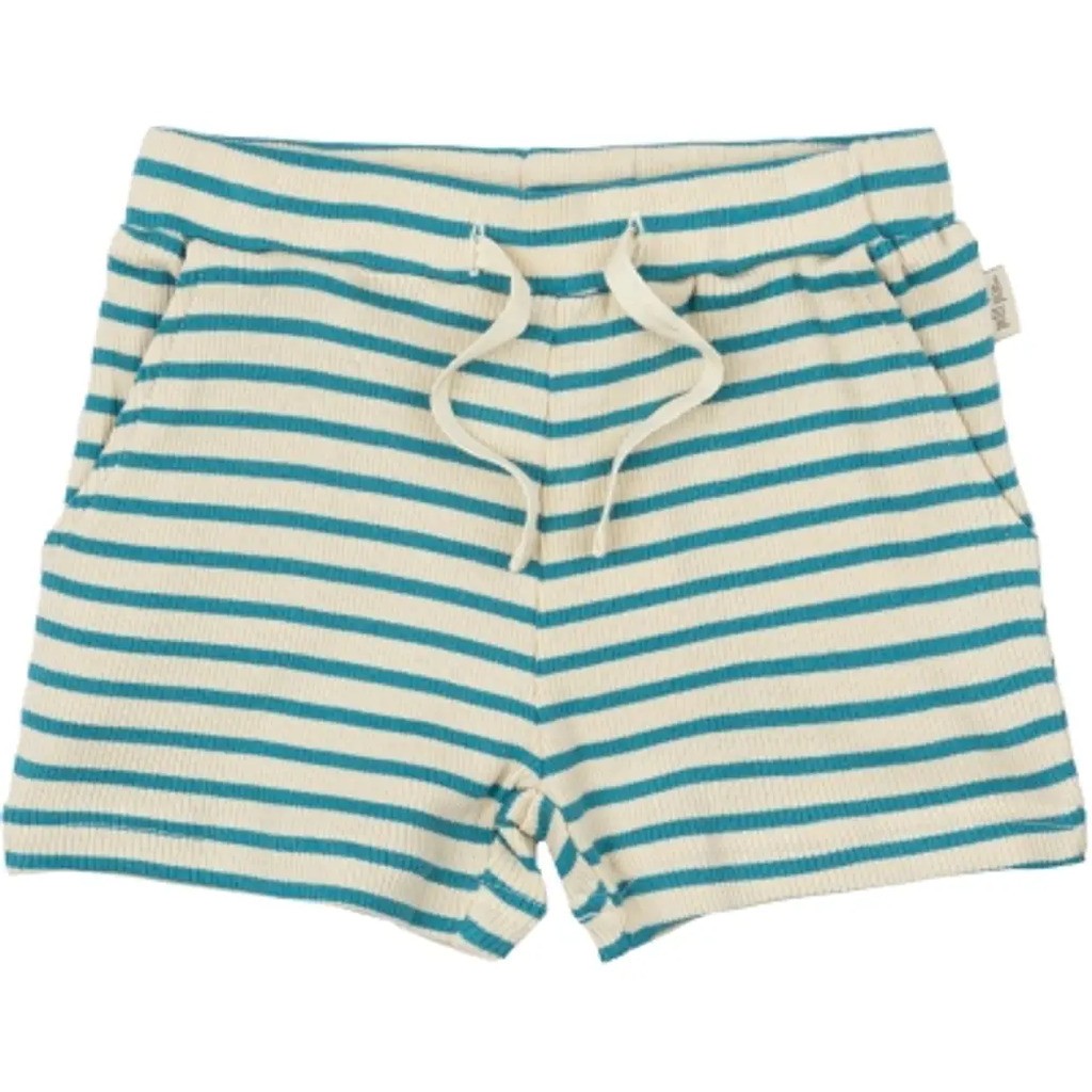 Shorts striber - TURQ/WHITE - 110