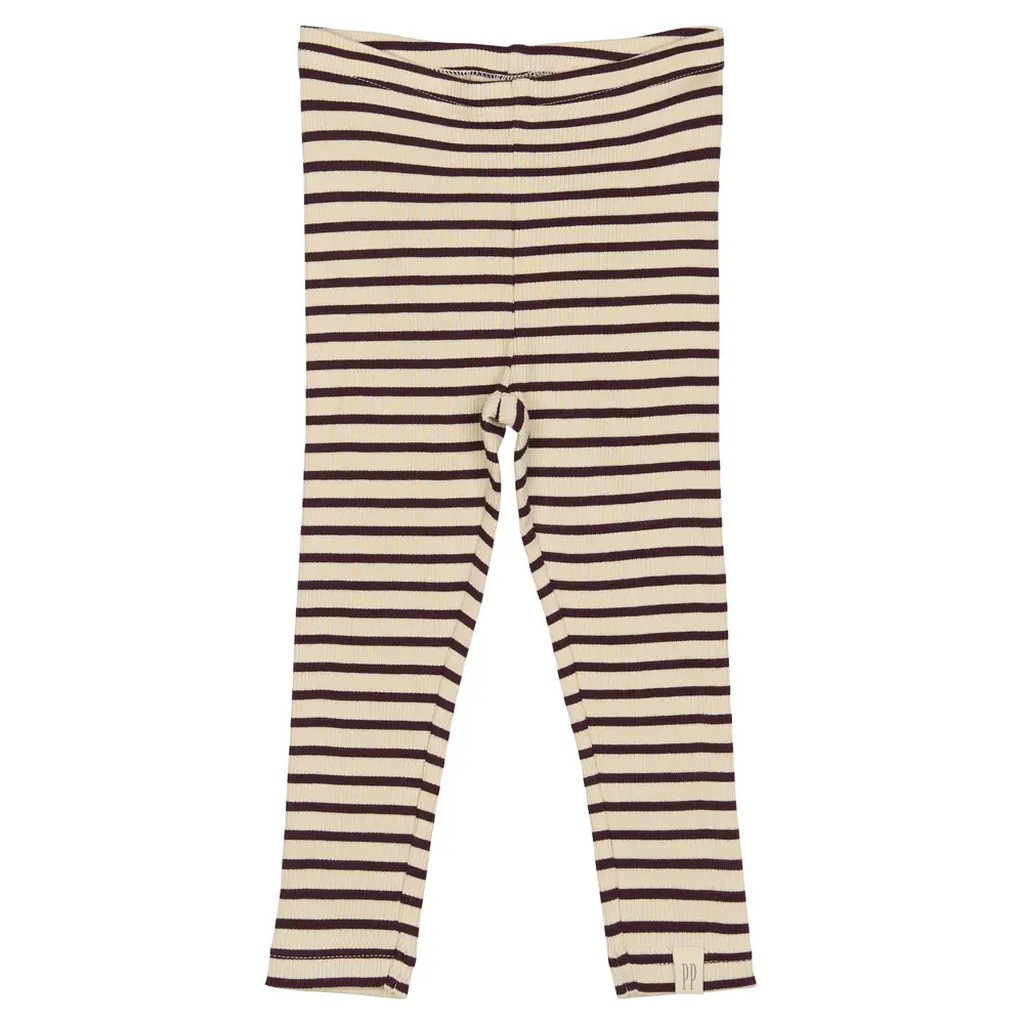 Leggings - Dark Grape/Off White - 74