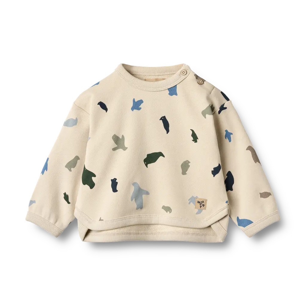 Emery Sweatshirt - Offwhite penguins - 3 MDR.
