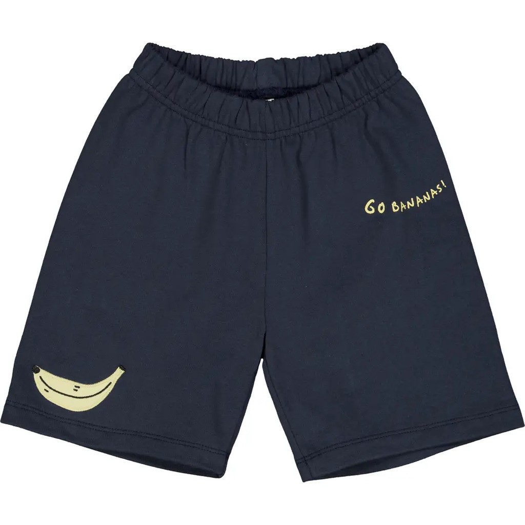 Banana shorts med print - Night blue - 122
