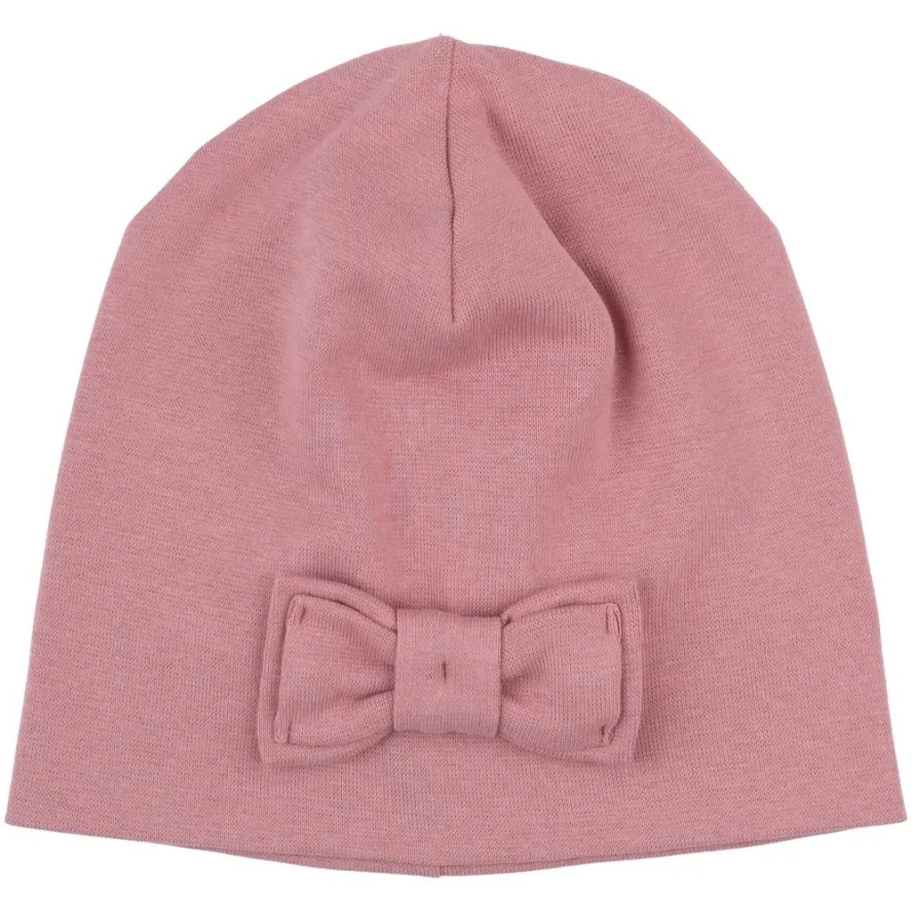 Bomulds Hat - Sløjfe - LILAS - 3-4 ÅR