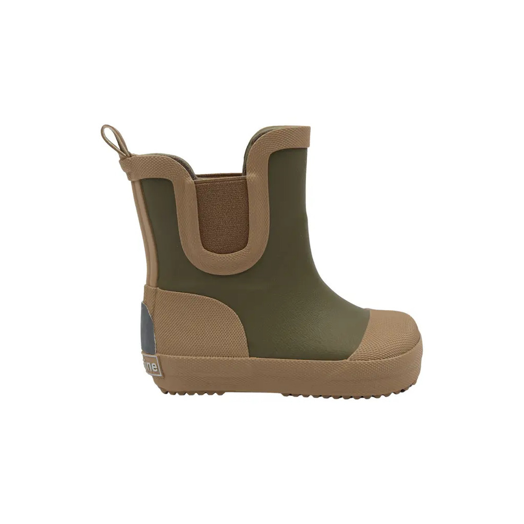 Kort Gummistøvle - Barefoot - Dusty Olive - 20