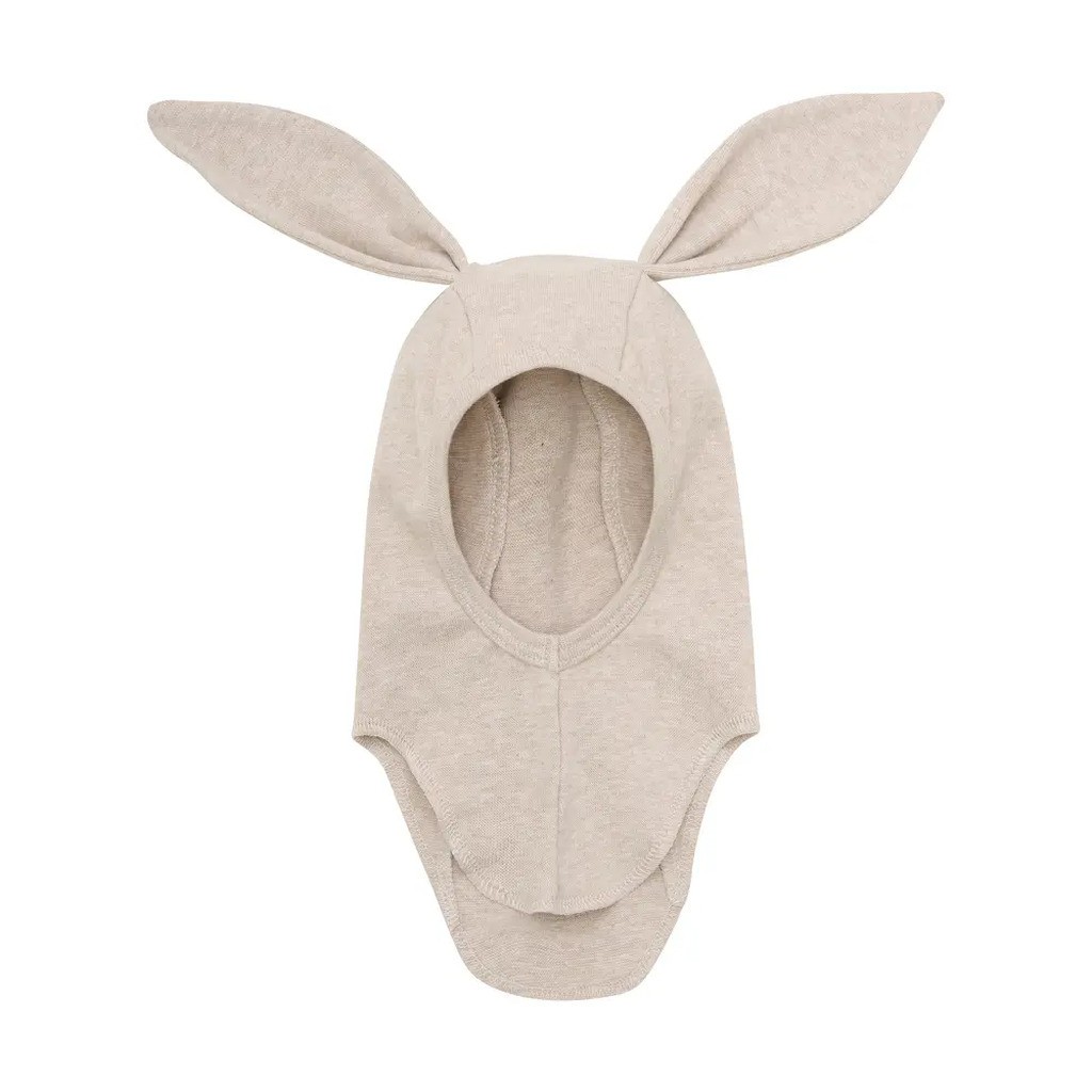 Balaclava m. ører i bomulds rib - 2044 - 74/80