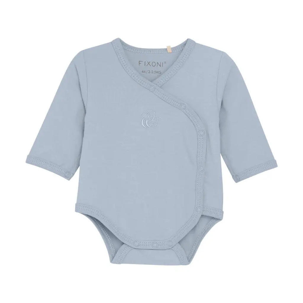 Slå-om Body Langærmet - Zen Blue - 56