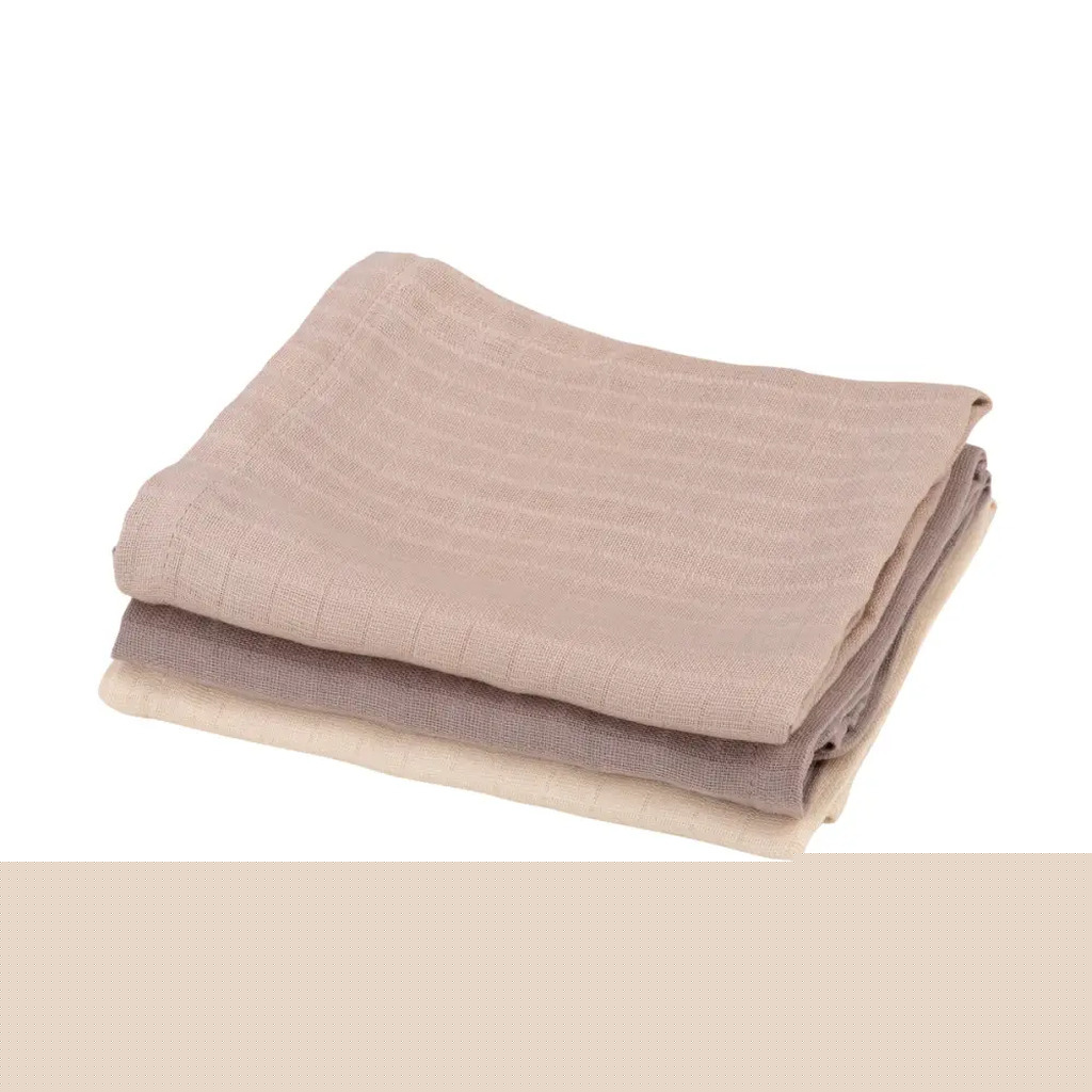 Sebra Stofbleer 3 stk - Moonlight Beige