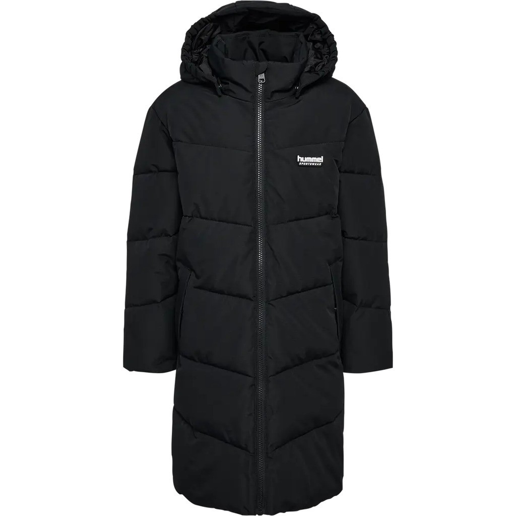 Puffer Lang Jakke - Black - 116