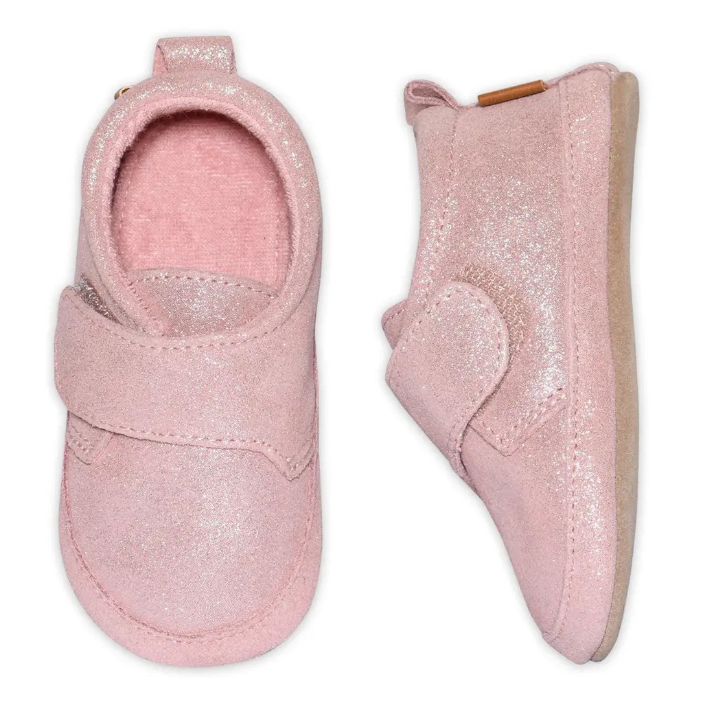 Glimmer læder hjemmesko - Rose Grey - 16/19