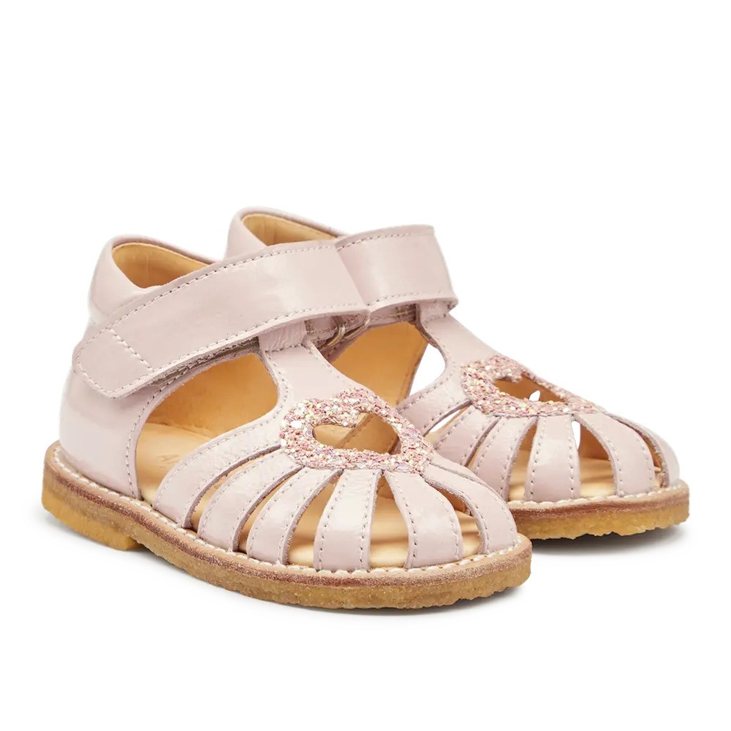Hjertesandal med glitter - 3057 - 25