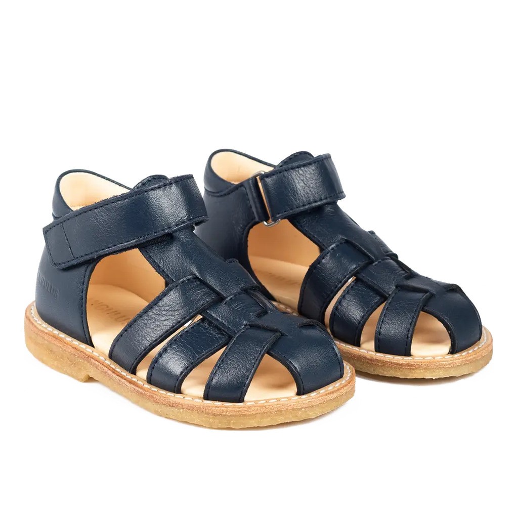 Begynder sandal med velcrolukning - Navy - 25