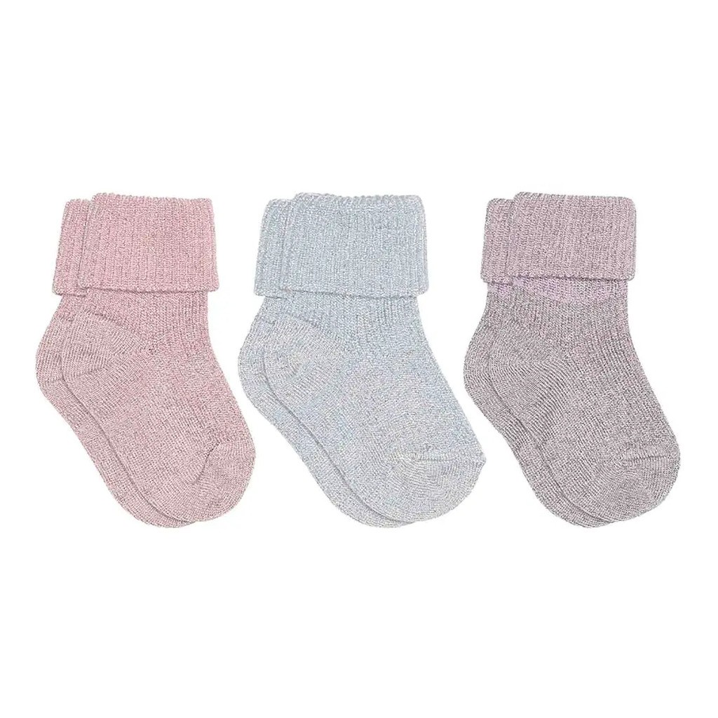Ida glitter 3-pak strømper - 1033 - 17/18