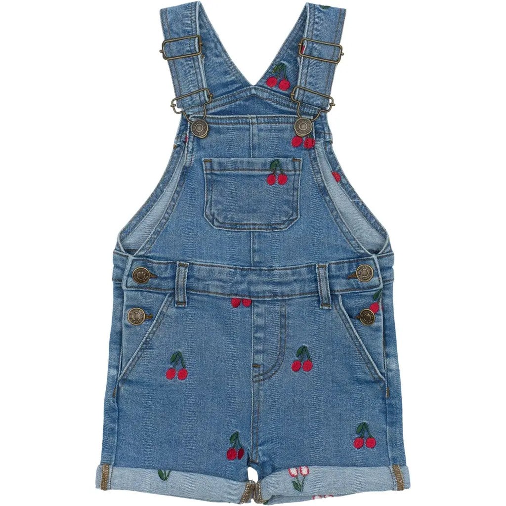 Nayla Kort Denim Dungarees - LBLUEDENIM - 86